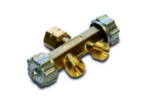 Grün Doppel-Abzweigstück für 2 Verbrauchseinrichtungen