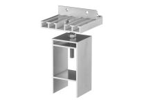 GS Aluminium Adapter für Einschlaghülse 91 x 91 mm mit Anschlag