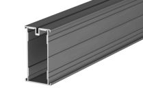 GS ALUECOFIX Bodenverlegeprofil Schwarz - 2 m lang