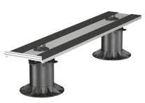 GS Randabschluss Kragarm 1000x150 mm mit integrierten Pads