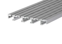 GS Belüftungs- und Entwässerungsrinne elox. 150x20 mm - 2 m lang