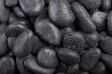 Glanzkies schwarz Zierkies getrommelt