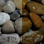 Moräne Grobkies Gabionensteine naturrund 50-150 mm