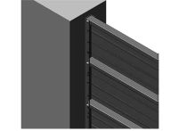 Hadra Anschlussleiste für Zaunpaneele 1015 mm, Set á 2 Leisten - Anthrazit