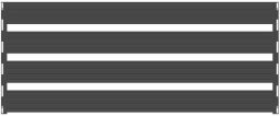 Hadra Zaunpaneel gerillt aus verzinktem Feinblech, Lattenoptik groß - Element 2510 mm breit, Paneelhöhe 200 mm - incl. seitlicher Alu-Rahmen und Schrauben - Anthrazit