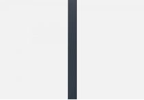 Hadra Pfosten zum Einbetonieren 60x60x1400 mm für Frontgitterzaun 750 mm incl. Kunststoffkappe, ohne Halterung - Anthrazit