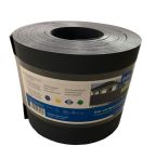 Hadra Sichtschutzstreifen für Doppelstabmattenzäune aus Kunststoff - LxH 2535x190 mm - Oberfläche in Lederprägung (Rolle á 10 Streifen)