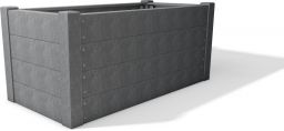 hanit® Recyclingkunststoff Hochbeet Terra 2 82,5x90x190cm grau