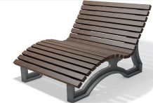 hanit® Recyclingkunststoff Liegebank Aveto