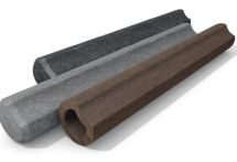 hanit® Recyclingkunststoff Hohlkehlpalisade