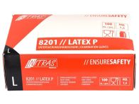 HaWe Latex-Einmalhandschuhe - grau - 100 Paar/Karton