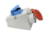 HaWe CEE-Wandsteckdose mit Schutzkontakt-Steckdose, Art.Nr. 920.08