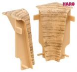 Haro Innenecke Eiche Kunststoff für Sockelleiste 19x58mm (2 Stück/Pack), Art. Nr.: 407111