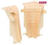 Haro Innenecke Ahorn Kunststoff für Sockelleiste 19x58mm (2 Stück/Pack), Art. Nr.: 407113
