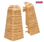 Haro Außenecke Eiche Kunststoff für Sockelleiste 19x58mm (2 Stück/Pack), Art. Nr.: 407125