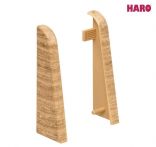 Haro Endkappe Eiche Kunststoff für Sockelleiste 19x58mm (2 Stück/Pack), Art. Nr.: 407153