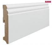 Haro Sockelleiste Altdeutsches Profil 18x115mm 2,4m MDF weiß foliert, Art. Nr.: 407748