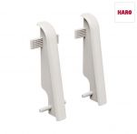 Haro Zwischenstück weiß Kunststoff für Stecksockelleiste 19x58mm (2 Stück/Pack), Art. Nr.: 409242