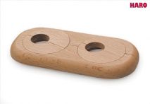 Haro Doppelheizkörperrosette weiß Innendurchmesser 19mm, Art. Nr.: 409247