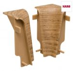 Haro Innenecke Eiche dunkel Kunststoff für Stecksockelleiste 19x58mm (2 Stück/Pack), Art. Nr.: 409280
