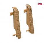 Haro Zwischenstück Eiche dunkel Kunststoff für Stecksockelleiste 19x58mm (2 Stück/Pack), Art. Nr.: 409282