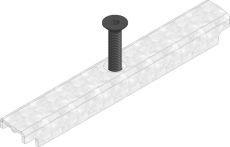 Hauraton FASERFIX KS 200 Zusatz-Vandalensicherung verzinkt mit Schraube