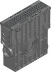 Hauraton RECYFIX PRO 100 Einlaufkasten mit GUGI-Gitterrost Kunststoff MW 20/30 - 500x160x504 mm