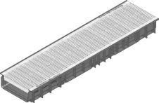 Hauraton RECYFIX STANDARD 200 Entwässerungsrinne mit Abdeckrost