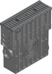 Hauraton RECYFIX PRO 100 Einlaufkasten mit Stegrost FIBERTEC SW 9 - 500x160x504 mm