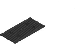 Hauraton FASERFIX KS 200 Gussstegrost G-TEC 500x249x20 mm SW 2x85/29 mm KTL-beschichtet