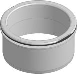 Hauraton DACHFIX STEEL/FASERFIX SUPER 100 S flach Schraubstutzen DN 100 - Grau