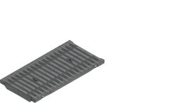 Hauraton FASERFIX KS 200 FIBERTEC Stegrost SW 9 mm 500x249x20 mm Kunststoff - Schwarz