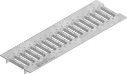 Hauraton FASERFIX STANDARD E 100 Klemm-Stegrost SW 75/9 mm - Stahl verzinkt