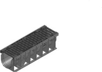 Hauraton RECYFIX NC 100 Entwässerungsrinne mit Gussrost SW 10 mm