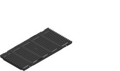 Hauraton FASERFIX KS 200 Guss-Längsstabrost 500x249x20 mm