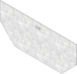 Hauraton FASERFIX KS 200 Stirnwand 260x110 mm - Typ 110 - Stahl verzinkt