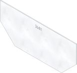 Hauraton FASERFIX KS 200 Stirnwand 260x110 mm - Typ 110 - Edelstahl