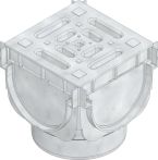 Hauraton TOP X Universalkasten komplett, Anschluss DN/OD 110 - Silberfarben