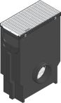 Hauraton RECYFIX PRO 200 Einlaufkasten 500x260x752 mm mit Gitterrost MW 30/10 - Edelstahl