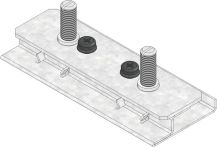 Hauraton DACHFIX STEEL Verstellset zur Höhenanpassung für DACHFIX STEEL 115 - Typ 45 - Stahl verzinkt