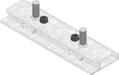 Hauraton DACHFIX STEEL Verstellset zur Höhenanpassung für DACHFIX STEEL 155 - Typ 45 - Stahl verzinkt