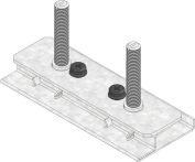 Hauraton DACHFIX STEEL Verstellset zur Höhenanpassung für DACHFIX STEEL 115 - Typ 75/100/150 - Stahl verzinkt