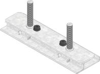 Hauraton DACHFIX STEEL Verstellset zur Höhenanpassung für DACHFIX STEEL 155 - Typ 75/100/150 - Stahl verzinkt