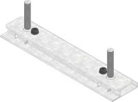 Hauraton DACHFIX STEEL Verstellset zur Höhenanpassung für DACHFIX STEEL 205 - Typ 75/100/150 - Stahl verzinkt