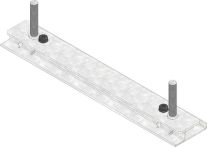 Hauraton DACHFIX STEEL Verstellset zur Höhenanpassung für DACHFIX STEEL 255 - Typ 75/100/150 - Stahl verzinkt