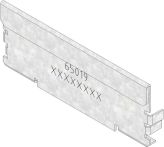 Hauraton DACHFIX STEEL 115 Stirnwand geschlossen - Stahl verzinkt - 115x45 mm