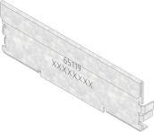 Hauraton DACHFIX STEEL 135 Stirnwand geschlossen - Stahl verzinkt - 135x45 mm