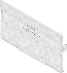 Hauraton DACHFIX STEEL 135 Stirnwand geschlossen - Stahl verzinkt - 135x75 mm