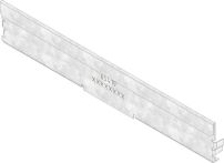 Hauraton DACHFIX STEEL 255 Stirnwand - Stahl verzinkt Typ 45 geschlossen - 255x45 mm