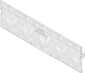 Hauraton DACHFIX STEEL 255 Stirnwand - Stahl verzinkt Typ 75 geschlossen - 255x75 mm